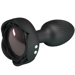 PRETTY LOVE - OLMAN ANAL PLUG Z ÅWIATÅEM LED CZARNY 8,8 CM